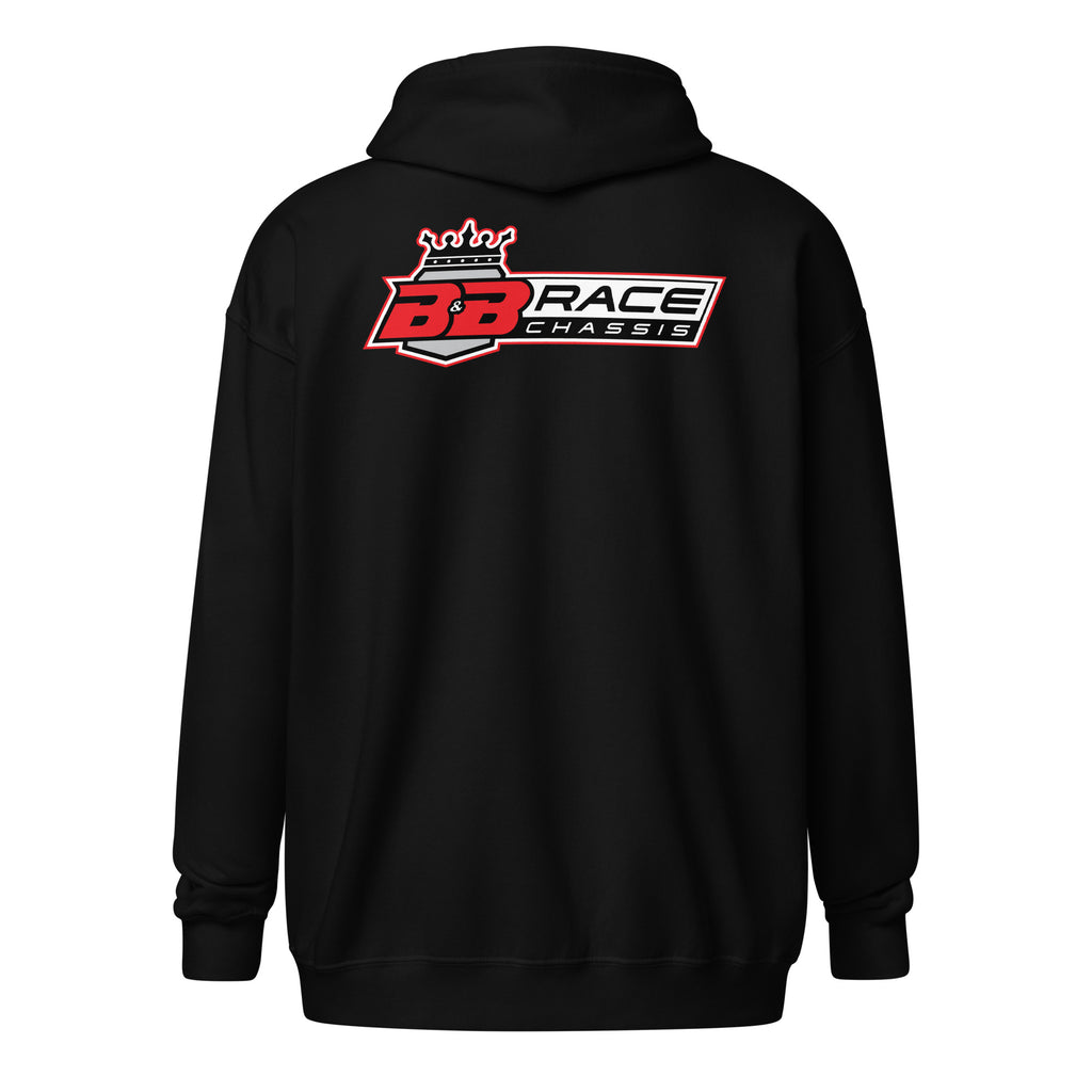 Zip Hoodie - Racing Red Logo