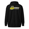 Zip Hoodie - Electric Yellow Logo