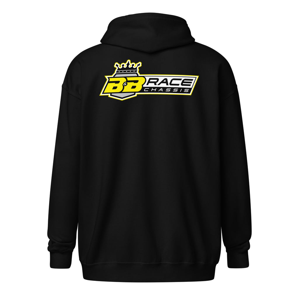 Zip Hoodie - Electric Yellow Logo