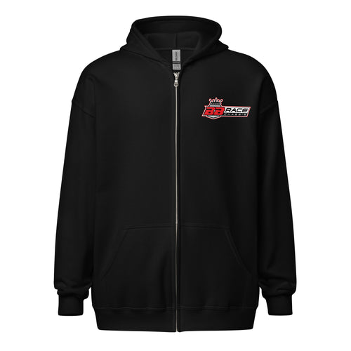 Zip Hoodie - Racing Red Logo