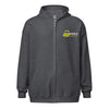 Zip Hoodie - Electric Yellow Logo