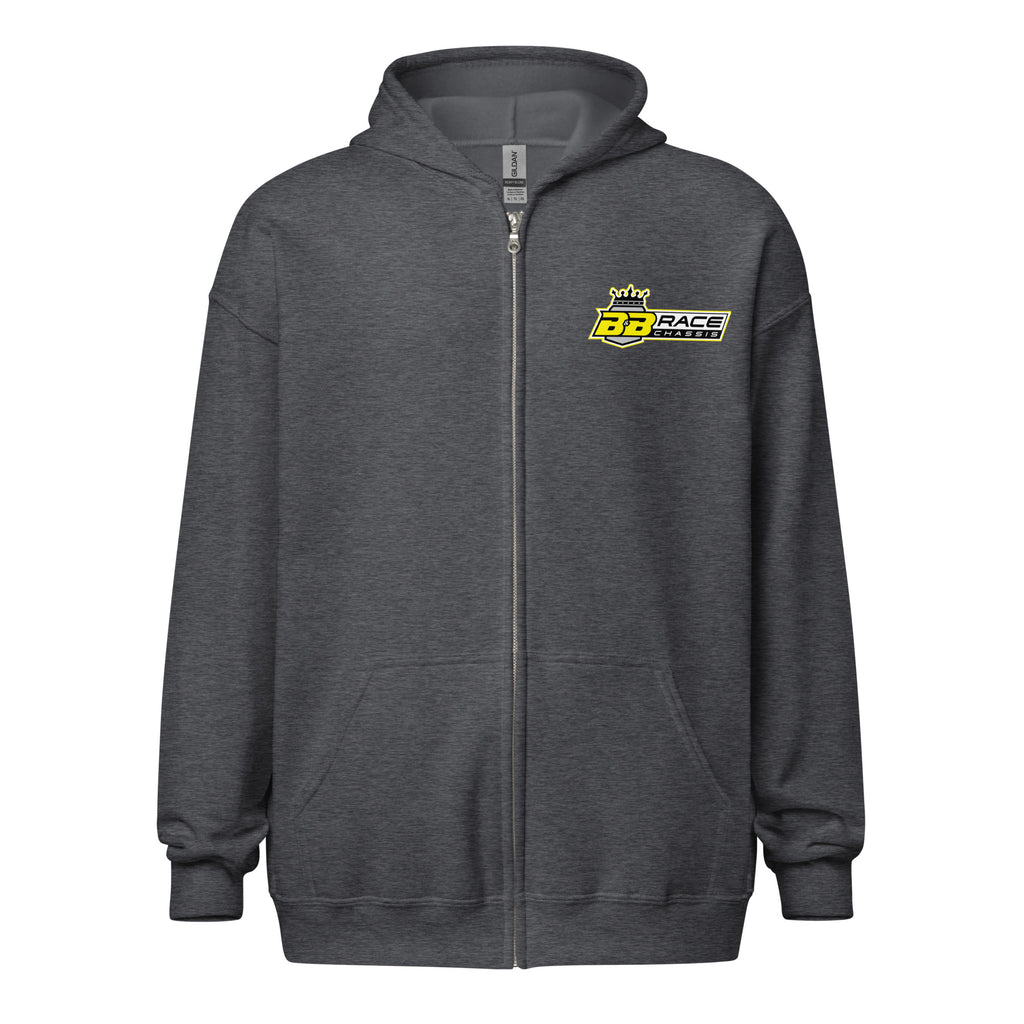Zip Hoodie - Electric Yellow Logo