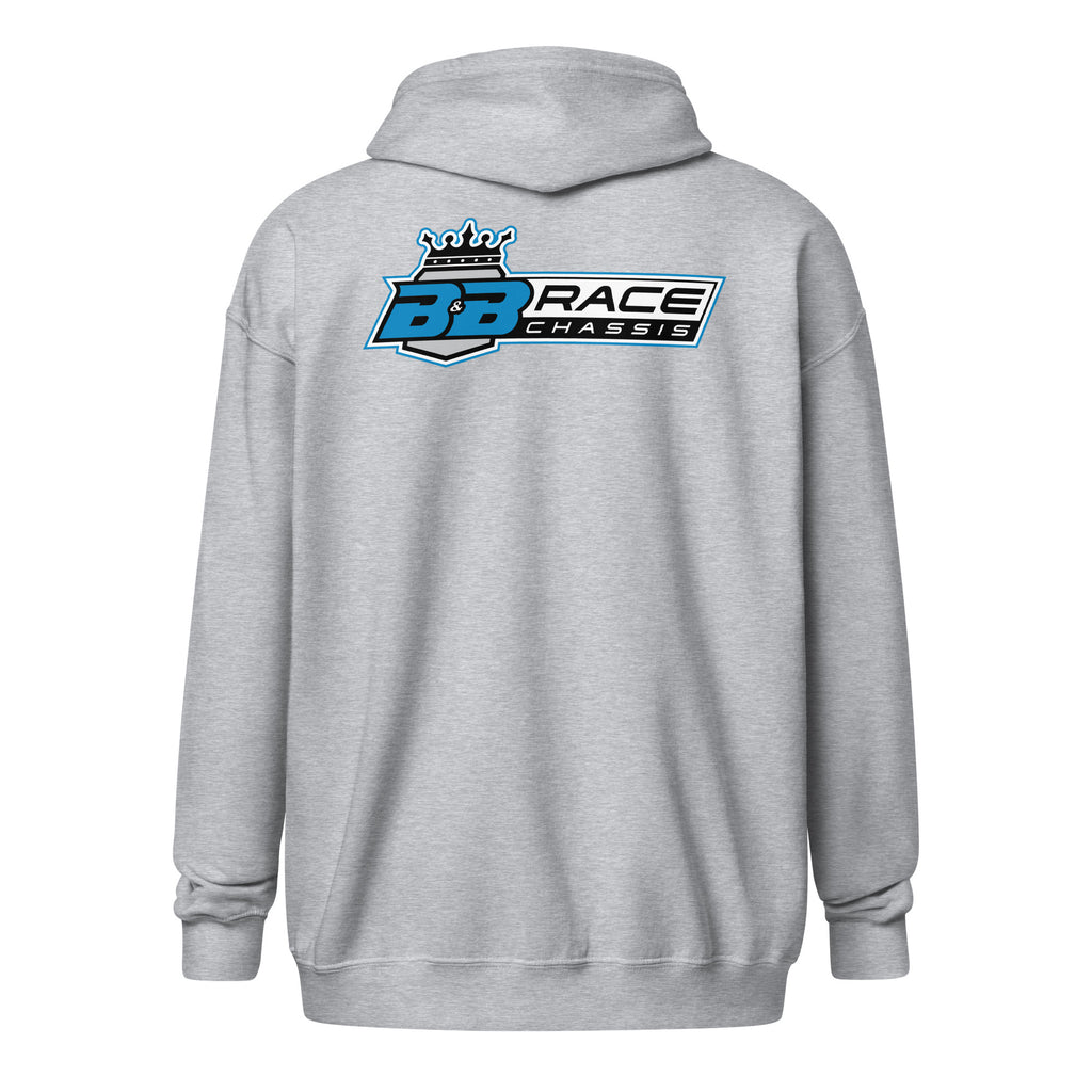 Zip Hoodie - Bold Blue Logo