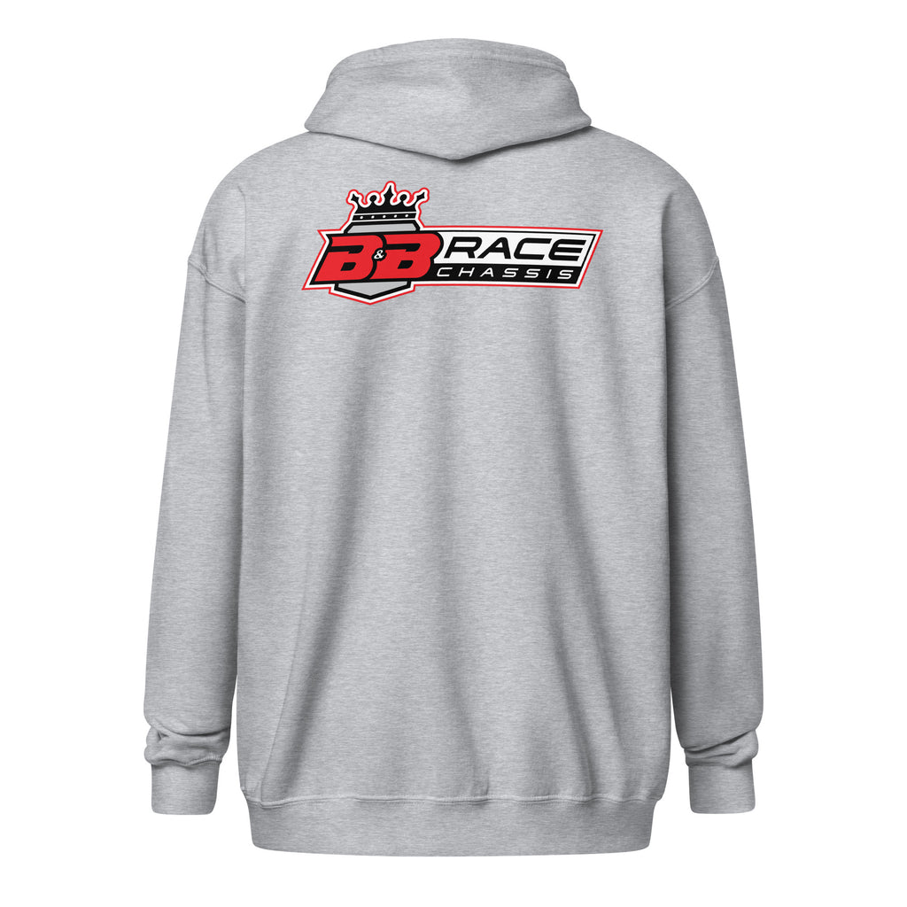 Zip Hoodie - Racing Red Logo
