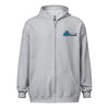 Zip Hoodie - Bold Blue Logo