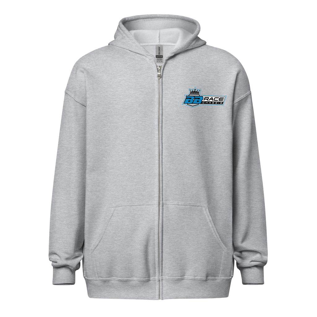 Zip Hoodie - Bold Blue Logo