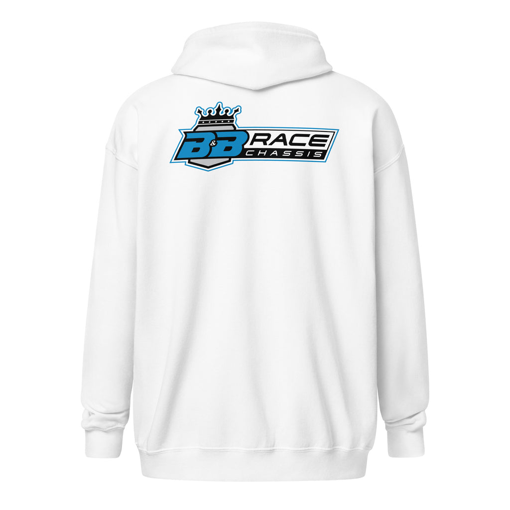 Zip Hoodie - Bold Blue Logo