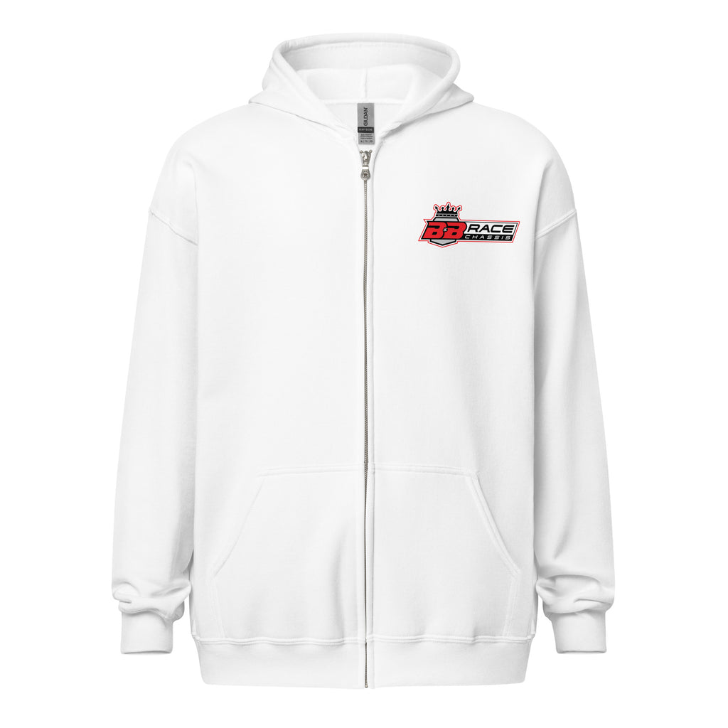 Zip Hoodie - Racing Red Logo