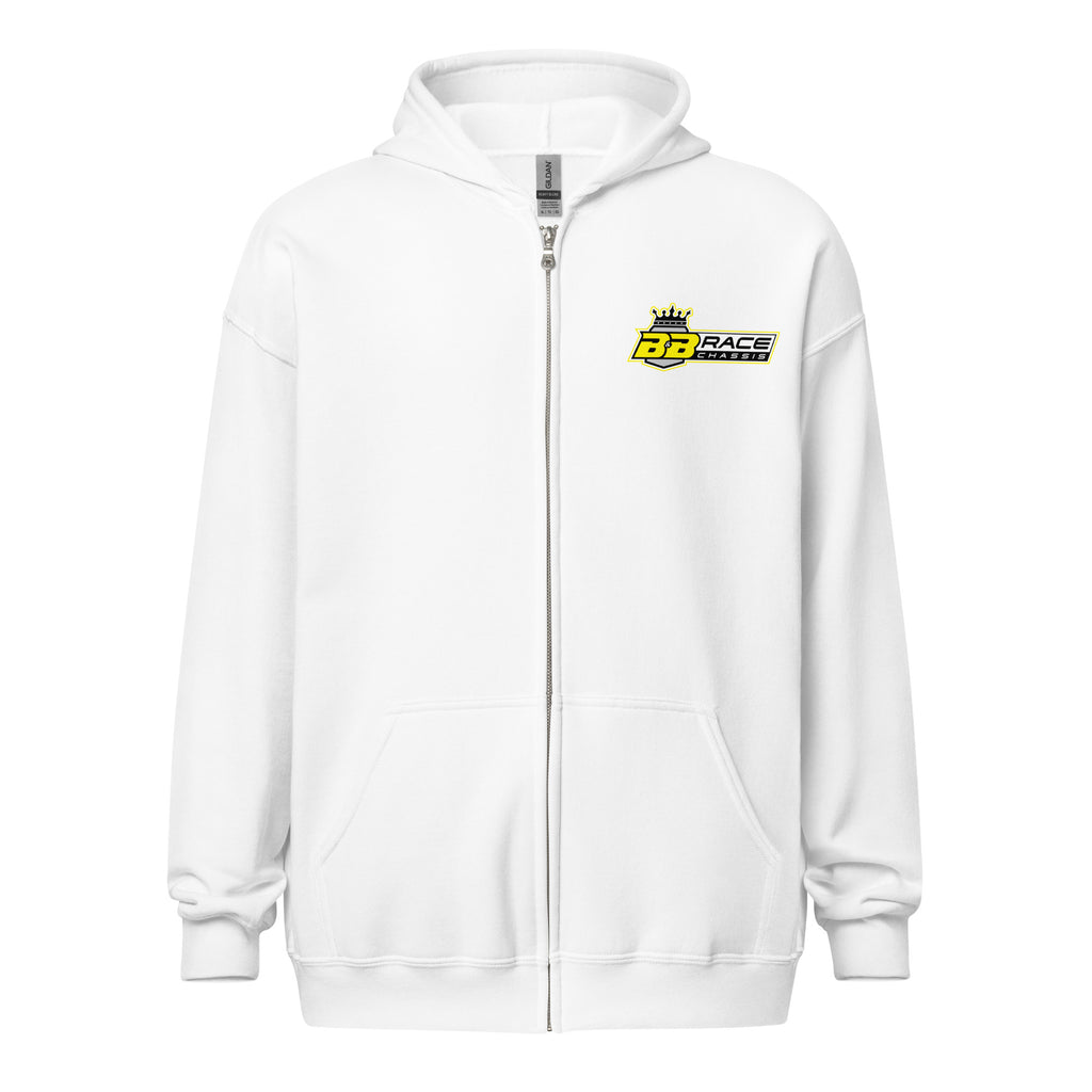 Zip Hoodie - Electric Yellow Logo