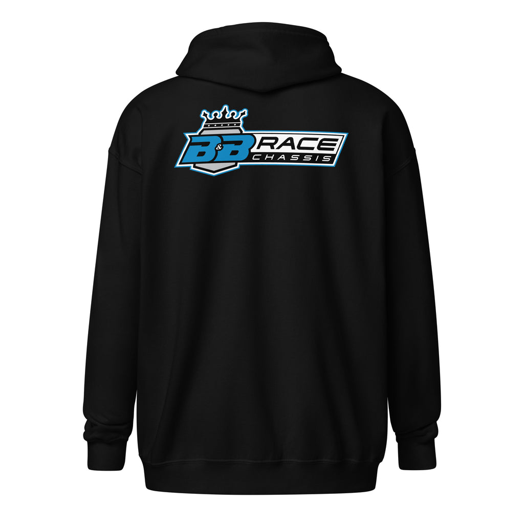 Zip Hoodie - Bold Blue Logo