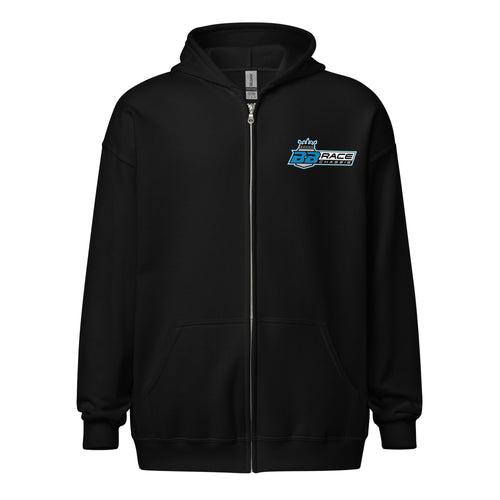 Zip Hoodie - Bold Blue Logo