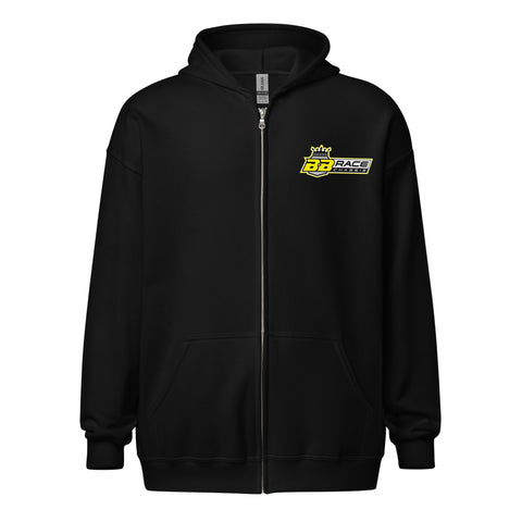 Zip Hoodie - Electric Yellow Logo