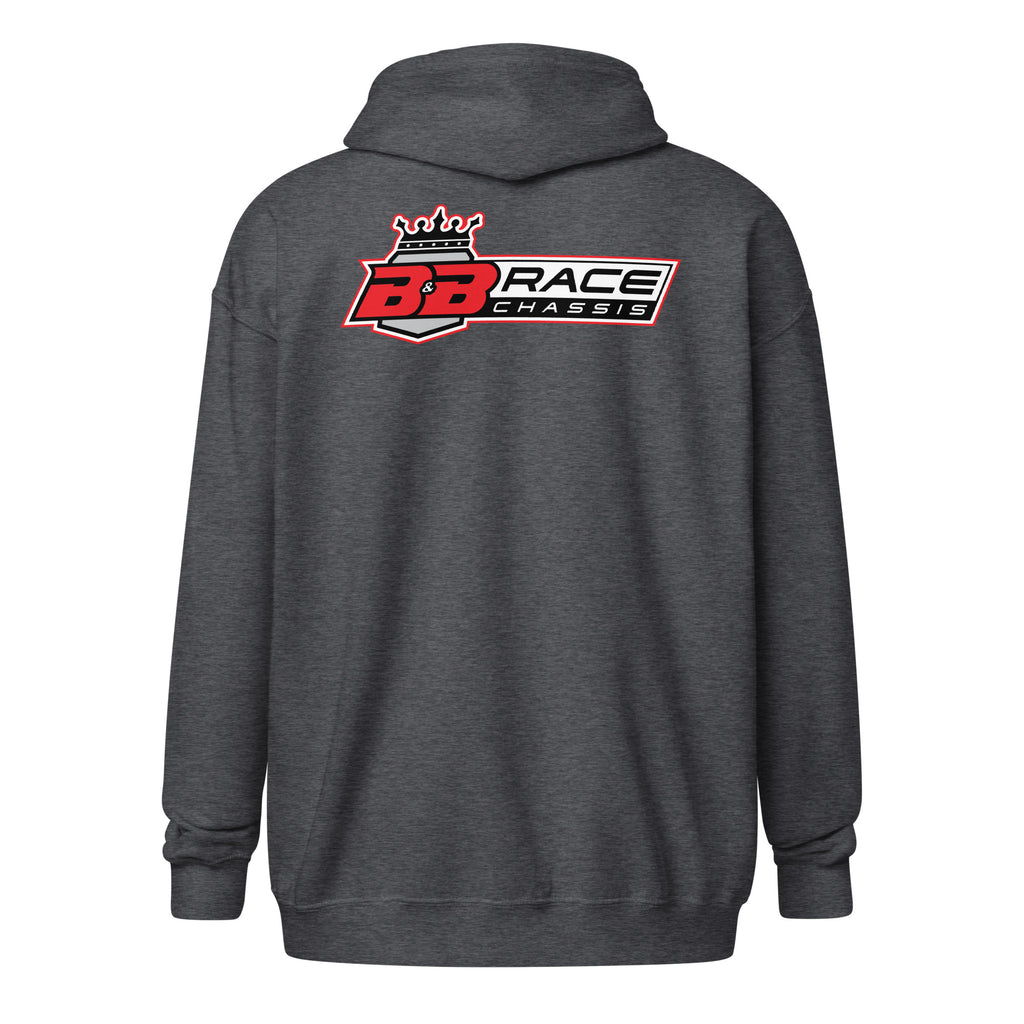 Zip Hoodie - Racing Red Logo