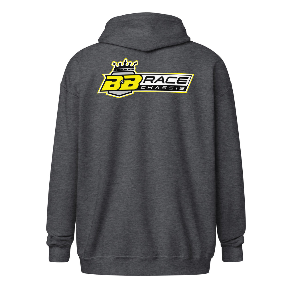 Zip Hoodie - Electric Yellow Logo