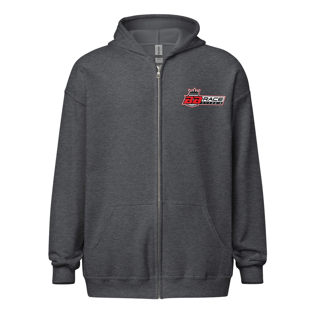 Zip Hoodie - Racing Red Logo