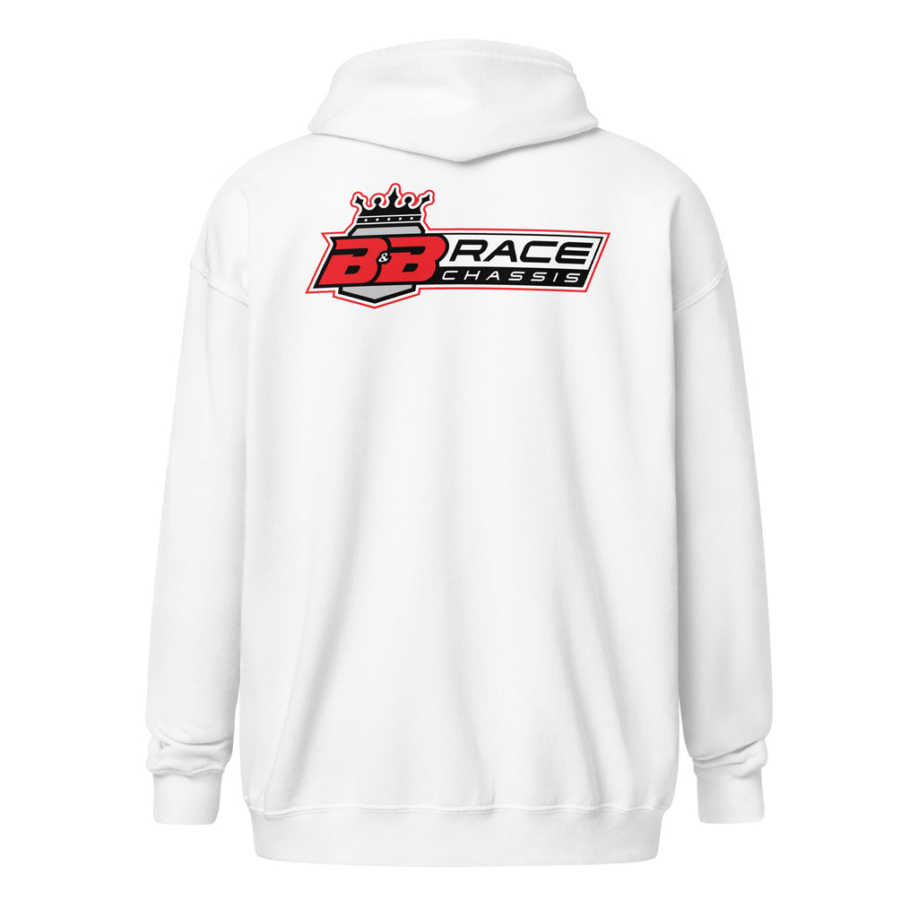 Zip Hoodie - Racing Red Logo